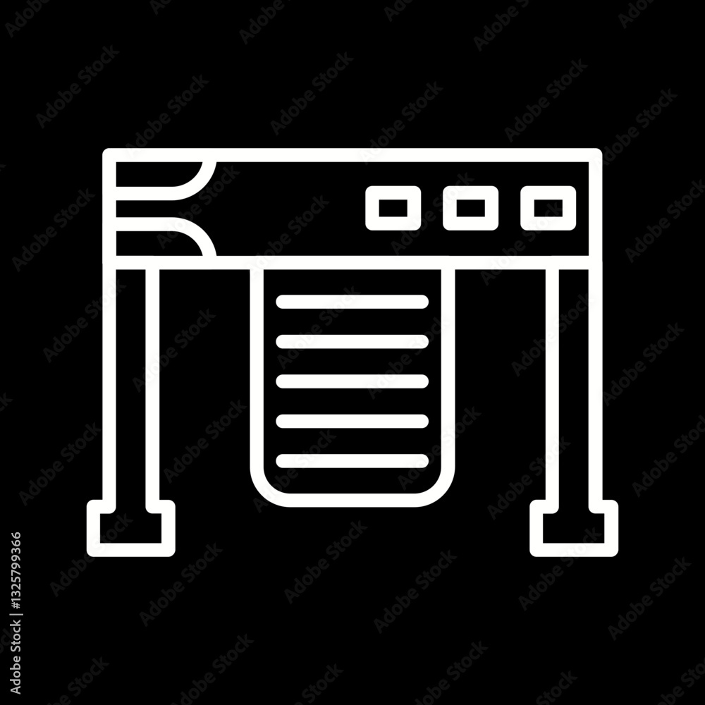 Plotter Vector Icon