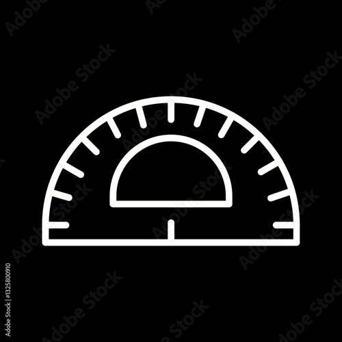 Protractor Vector Icon