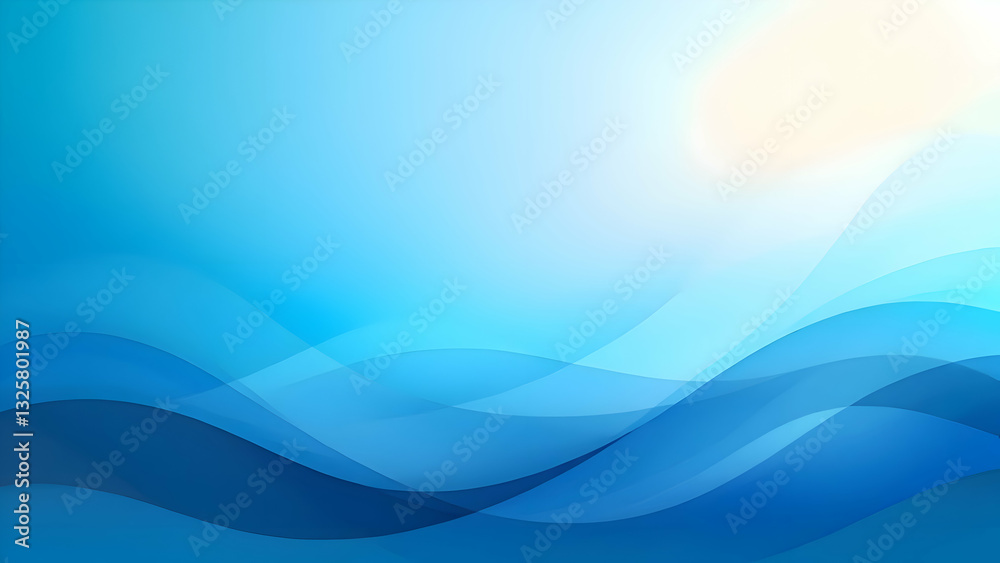 Fototapeta premium Ocean Breeze Gradient Background