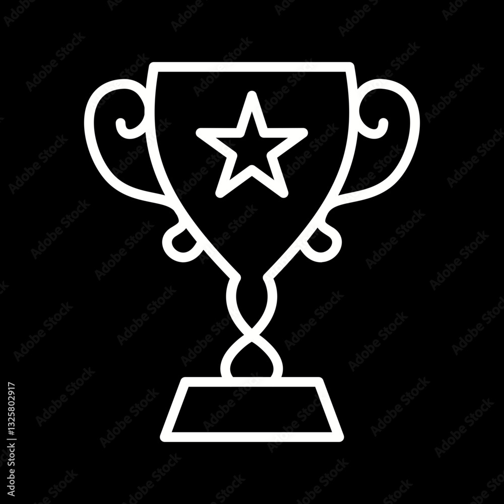 Trophy Cup Vector Icon Trophy Cup Vector Icon