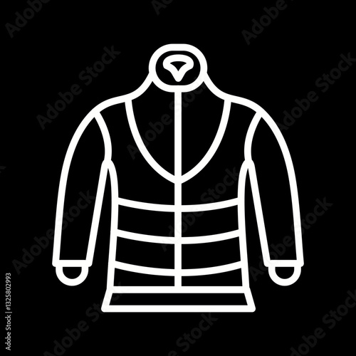 Insulated jacket Vector Icon