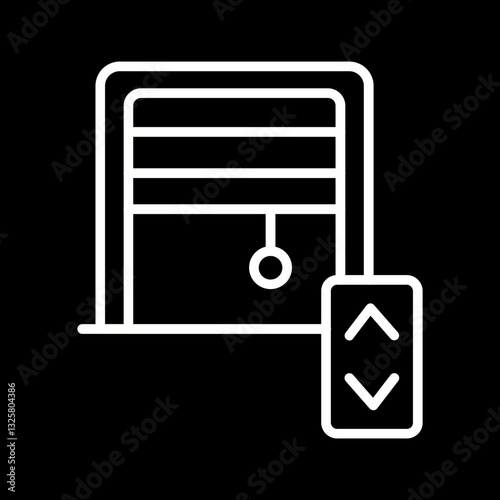 Smart Blinds Vector Icon