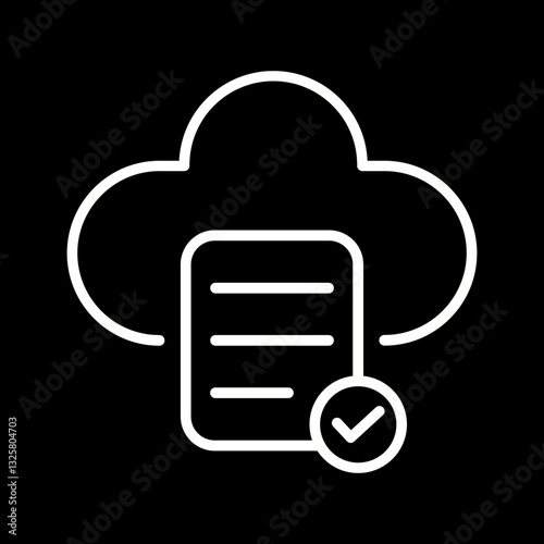 Cloud Compliance Vector Icon
