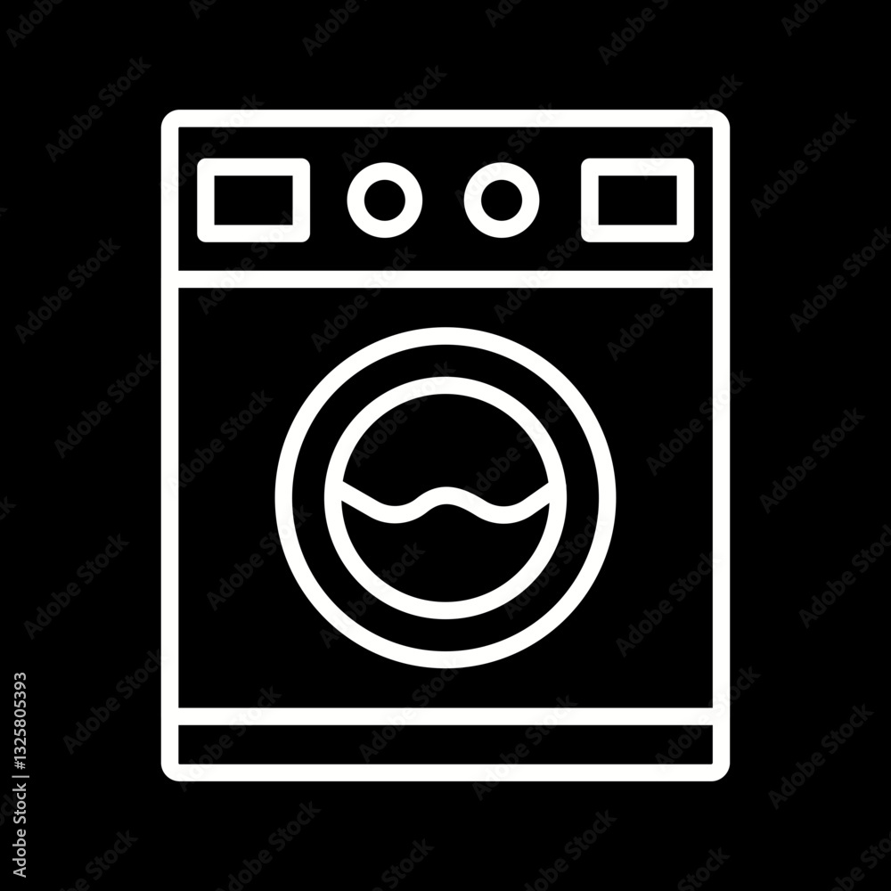 Washing Machine Vector Icon Washing Machine Vector Icon
