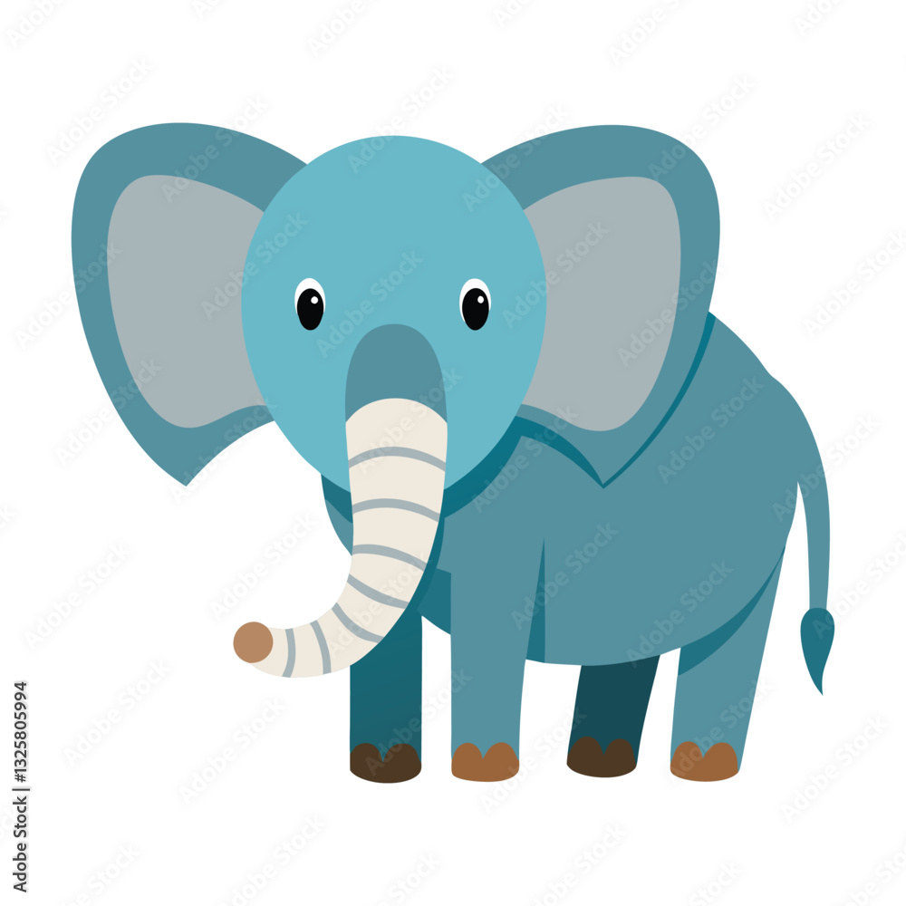 Elephant vector Illustration on white background, Elephant vector Illustration on white background,