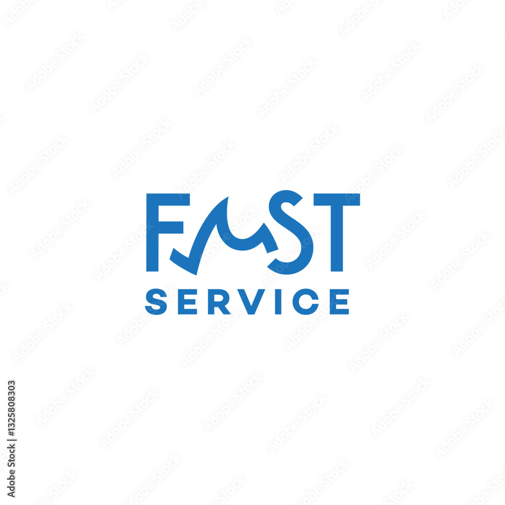 Fototapeta premium Fast service logo