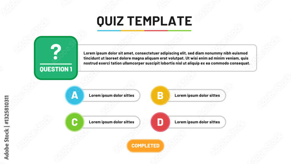 Quiz Template design Quiz Template design