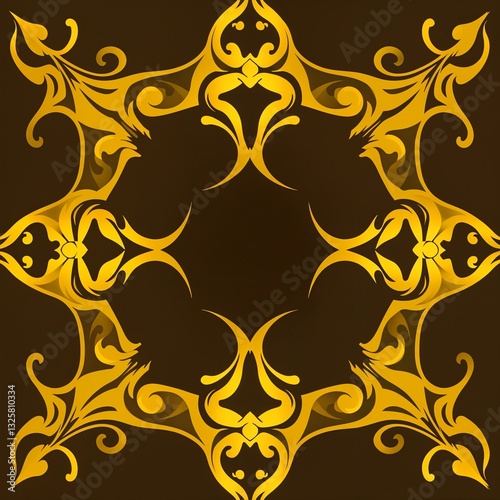 Gold seamless pattern design 