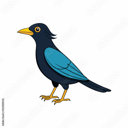 starling bird on a branch