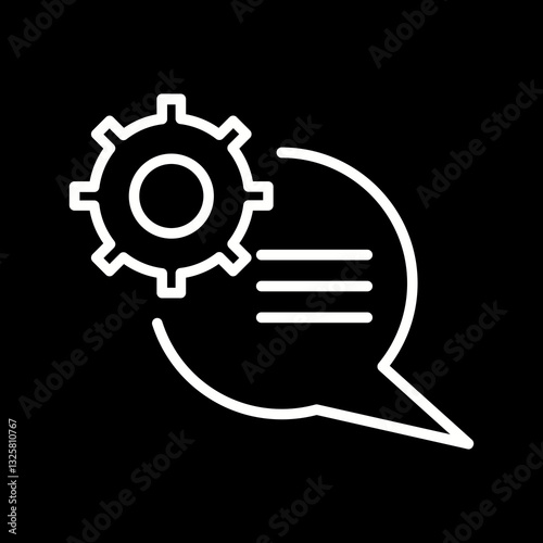 Natural Language Processing Vector Icon