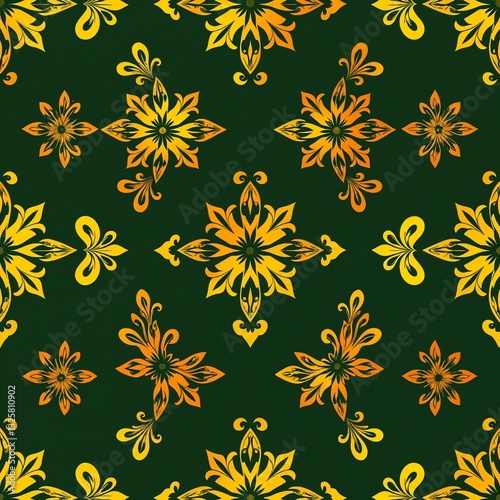 Gold seamless pattern design 