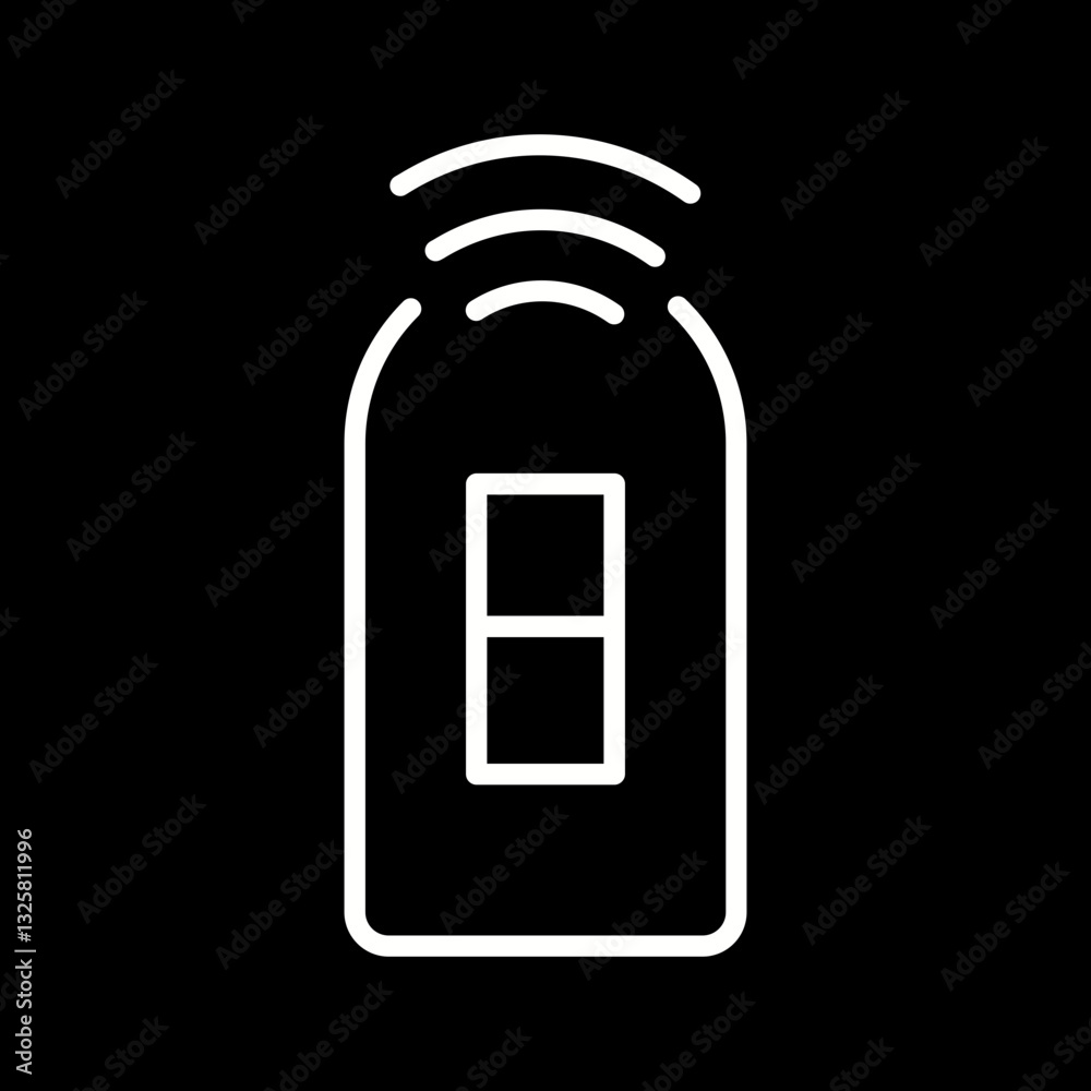 Smart Light Switch Vector Icon Smart Light Switch Vector Icon