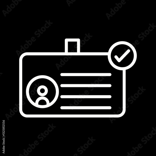 ID Verification Vector Icon