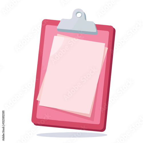 Minimalist nurse's clipboard illustration, simplicity in design