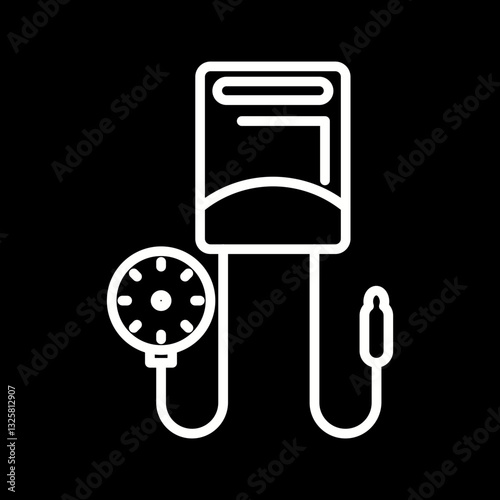 Blood Pressure Monitor Vector Icon