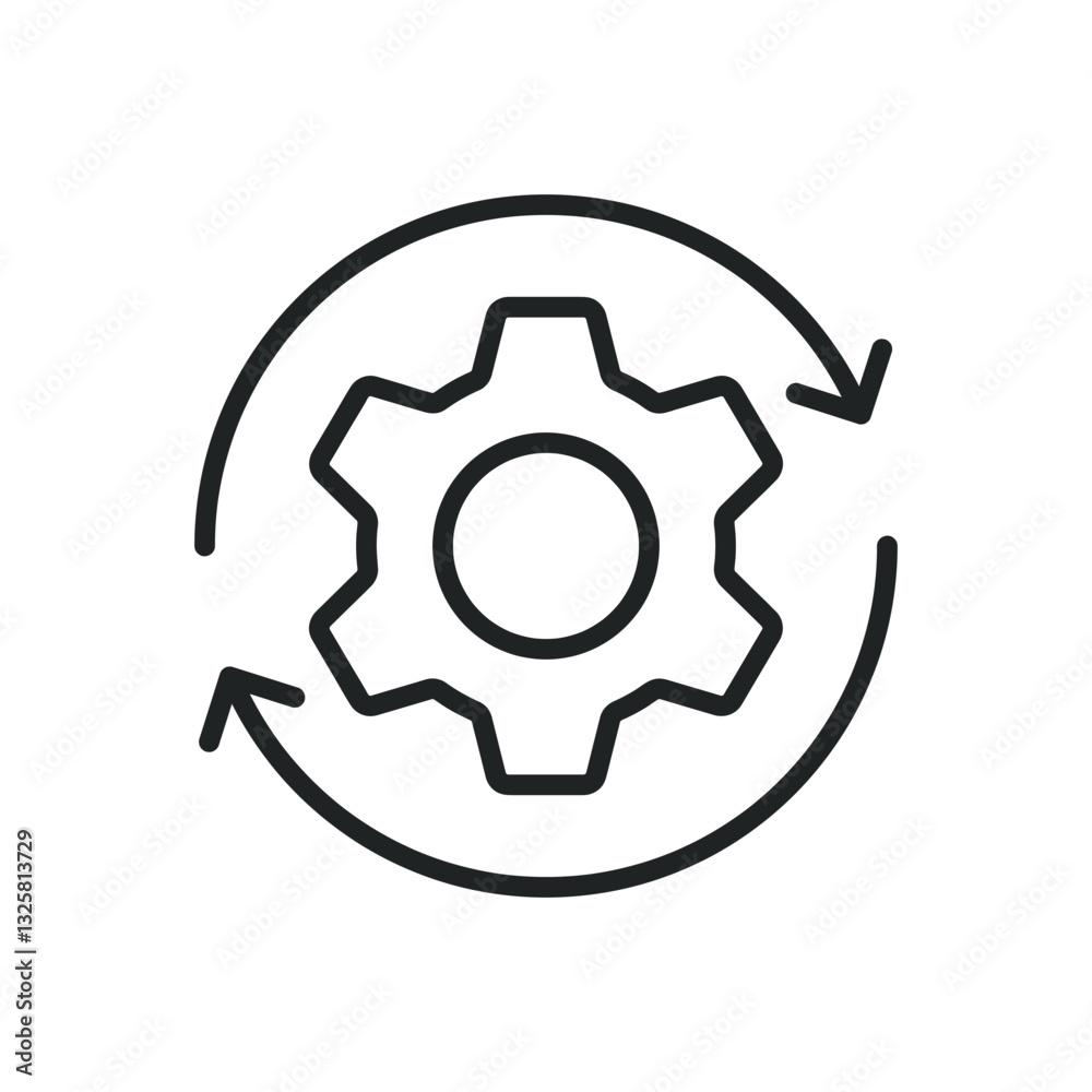 Setting and setup thin line icons. Editable stroke and Perfect pixel on transparent background Setting and setup thin line icons. Editable stroke and Perfect pixel on transparent background