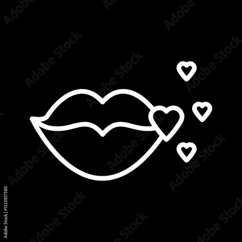 Kiss Vector Icon