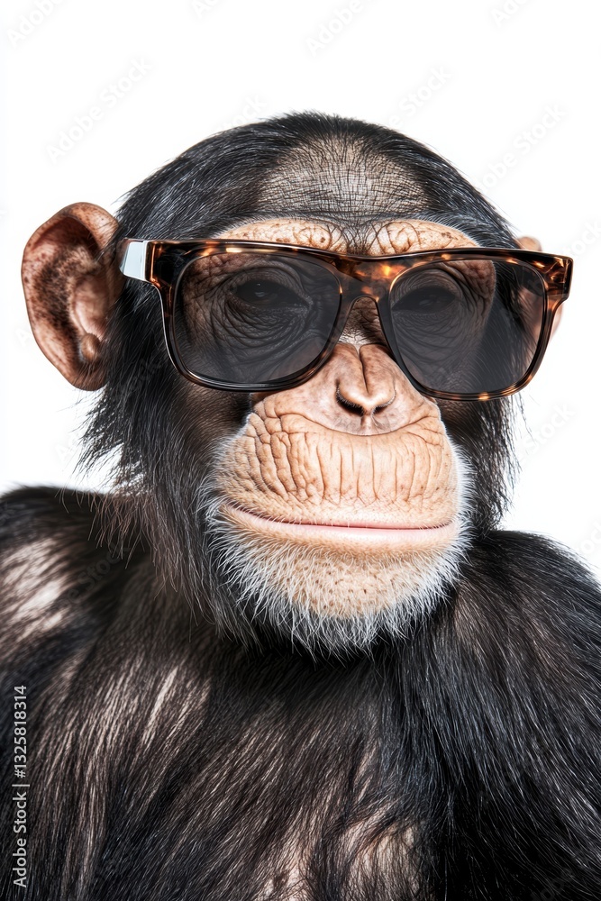 Monkey wearing stylish sunglasses in a playful pose, capturing attention and showcasing creativity, humor, and fun in animal photography. Monkey wearing stylish sunglasses in a playful pose, capturing attention and showcasing creativity, humor, and fun in animal photography.