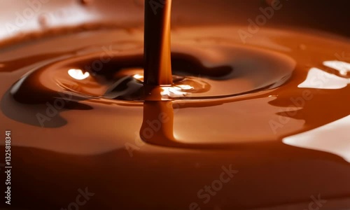 Sweet thick chocolate dough
