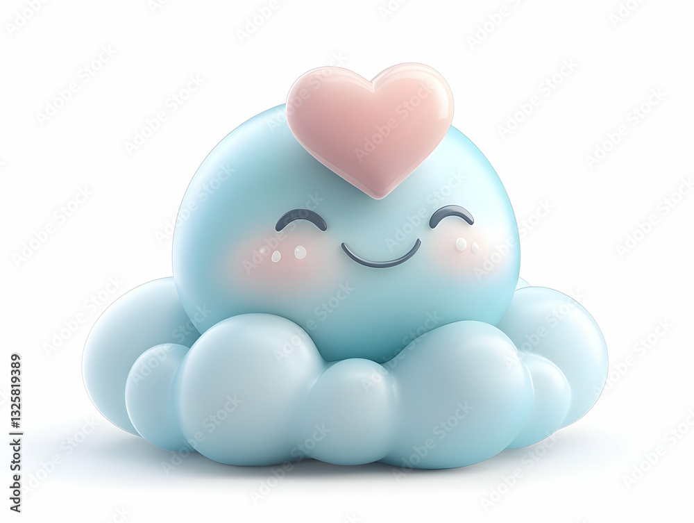 Cute 3D Cloud Illustration Cute 3D Cloud Illustration
