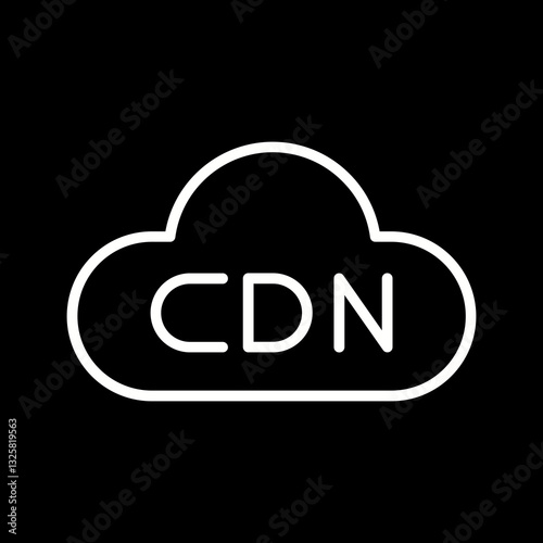 Content Delivery Network Vector Icon