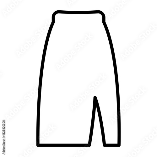 Long skirt with slits on the sides
