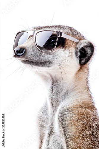 Wallpaper Mural Meerkat wearing sunglasses posing stylishly, funny animal portrait, wildlife photography, cute pet, outdoor adventure, anthropomorphic character, playful creature. Torontodigital.ca