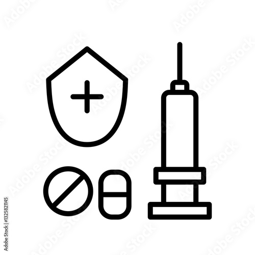 Pet vaccination, medicine, vitamins, hospitalization services