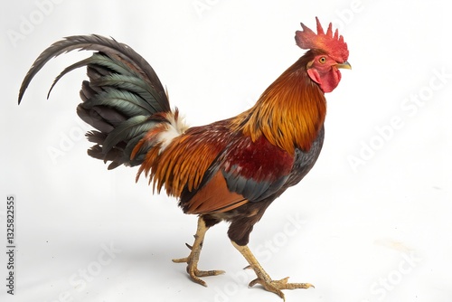 rooster bird with white background