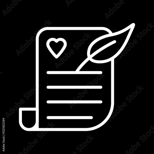 Poetry Vector Icon
