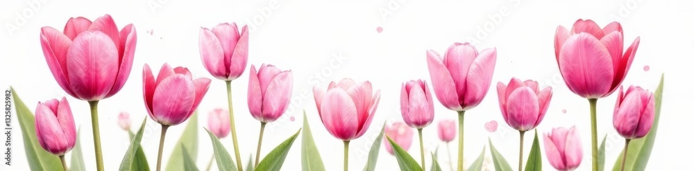 A delicate watercolor illustration of pink tulip flowers with intricate details, floral, painting A delicate watercolor illustration of pink tulip flowers with intricate details, floral, painting