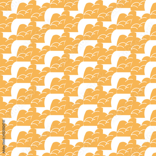 seamless pattern with gold and silver hearts