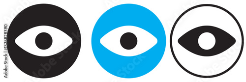 eye icon set. vision icon, see view icons - eyesight symbol - invisible eye hide icon, incognito icon no eye view hidden icon set. vision icon, unsee icons
