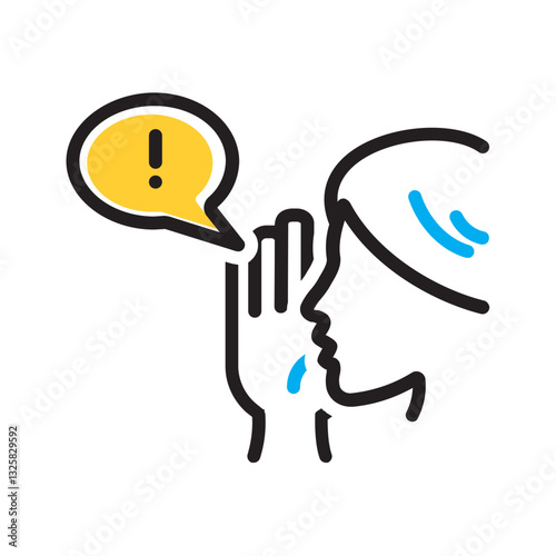 Vector multi color icon for Rumor