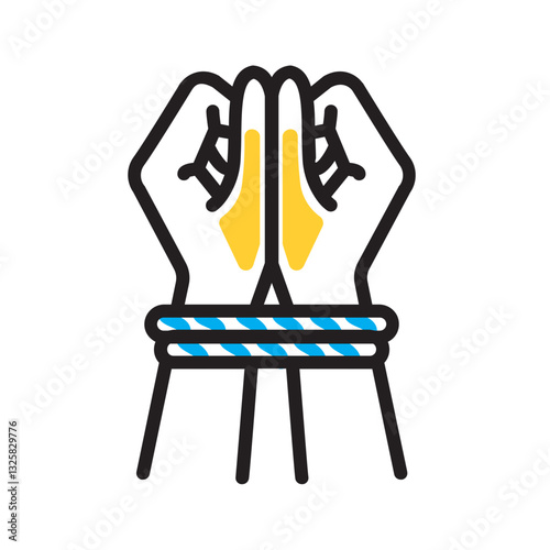 Vector multi color icon for Coerced