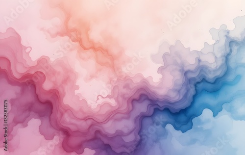 Dreamy Abstract Watercolor Texture  Soft Purple & Pink Blends