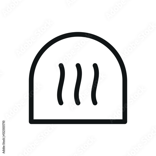 Greenhouse heating line icon, greenhouse effect vector symbol with editable stroke