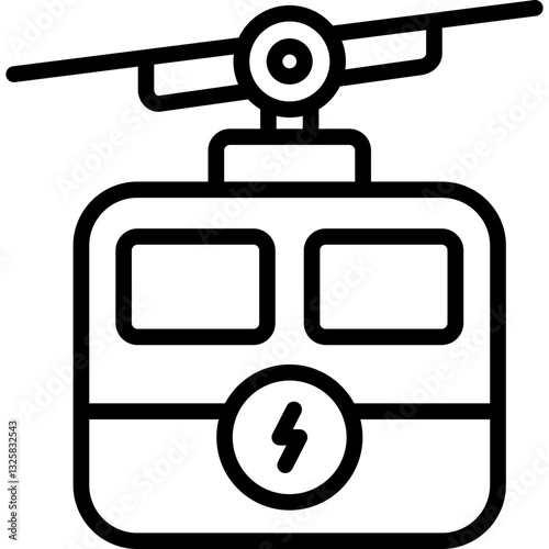 skypass cable car icon