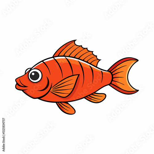 anthias fish isolated on white