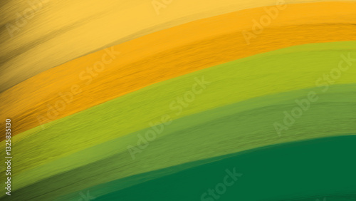 Texture of paint brush of yellow orange green color stroke stripe pattern  background. St. patrick days abstract color background