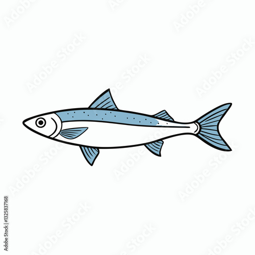 herring fish vector illustration