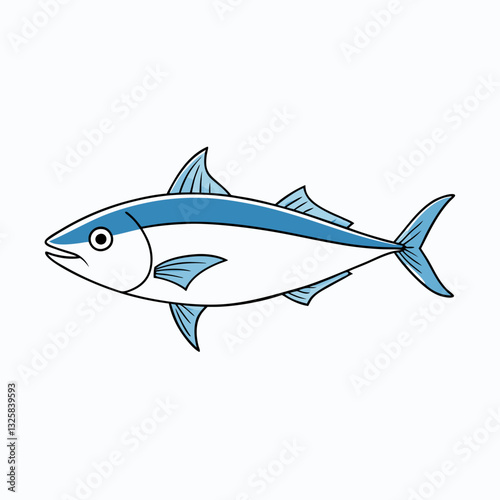 tuna fish vector illustration