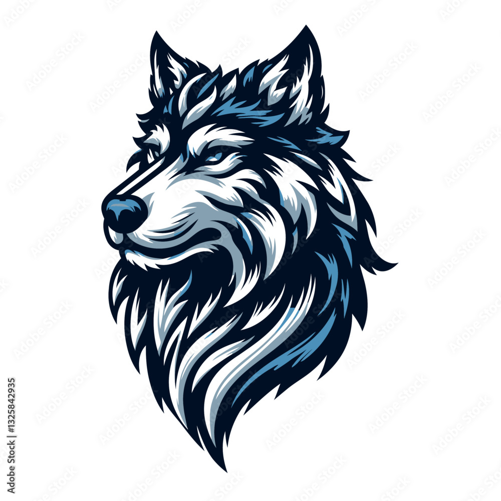 Obraz premium Wolf vector and illustrations.