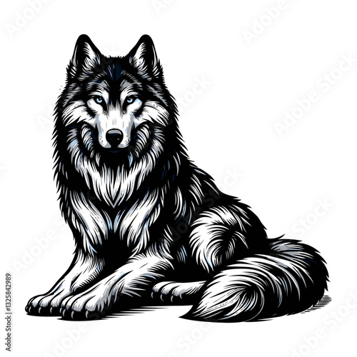 Wolf vector and illustrations.