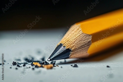 Close-Up of a Sharpened Pencil