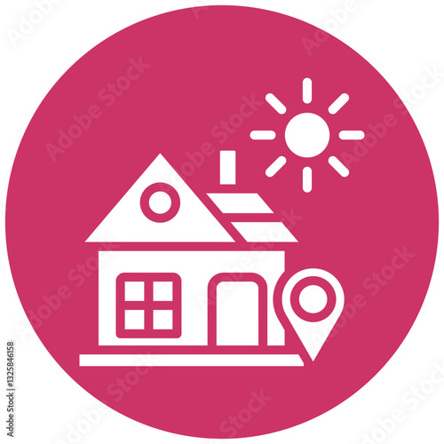 Vector Design House Direction Icon Style