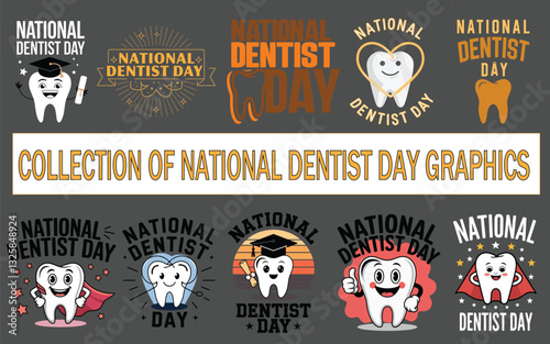Collection of National Dentist Day Graphics