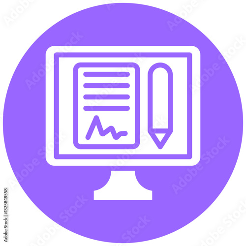 Vector Design Online Agreement Icon Style