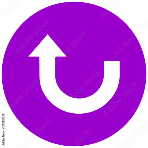 Vector Design Turn Up Icon Style