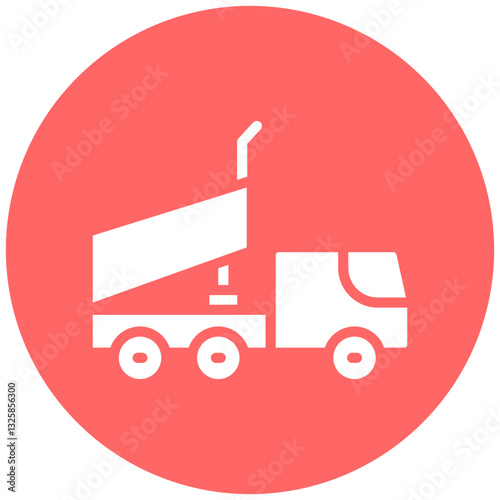 Dump Truck Vector Design Icon Style